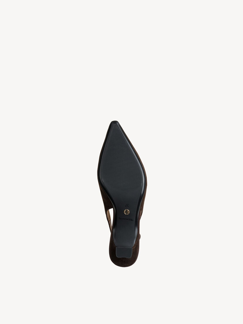 Leren Slingpumps - bruin, 304, hi-res