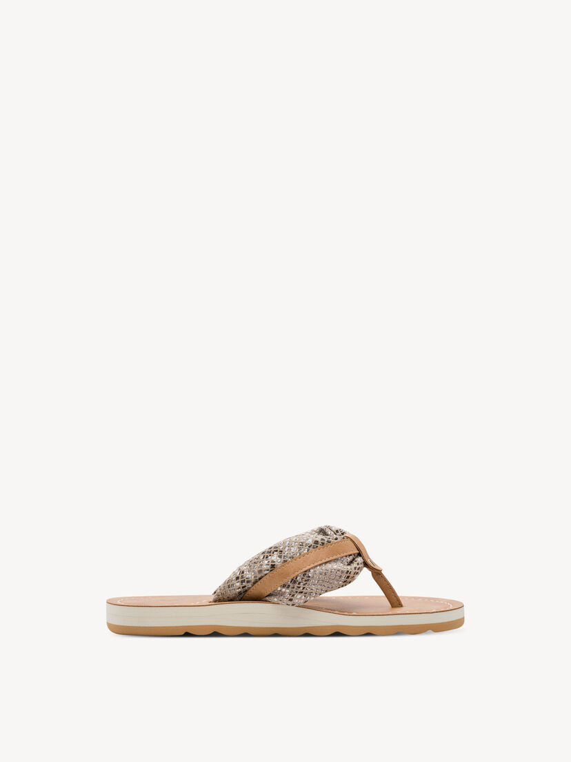 Flip Flops, BEIGE SNAKE, hi-res