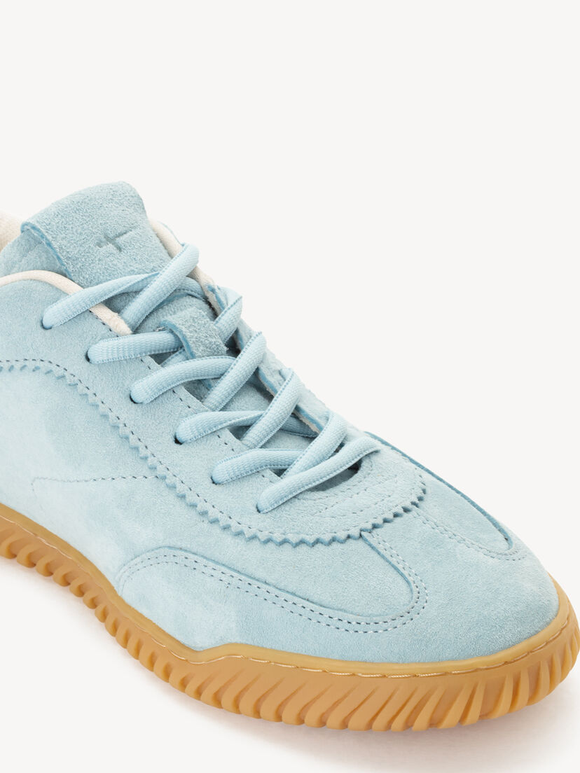 Leren Sneaker - blauw, LIGHT BLUE, hi-res
