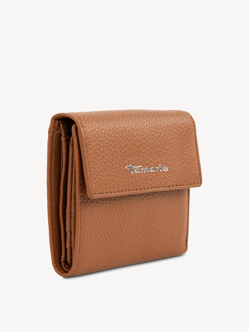 Leather Wallet - brown, COGNAC, hi-res