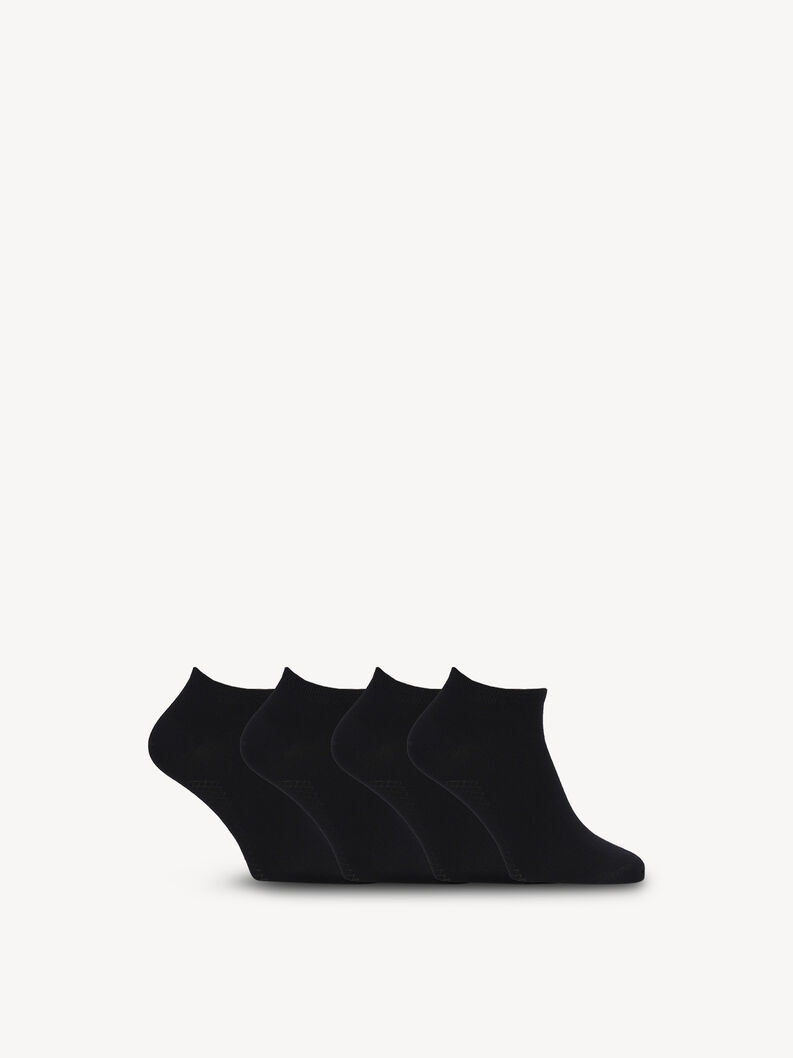Socks 4-pack - black, Black, hi-res