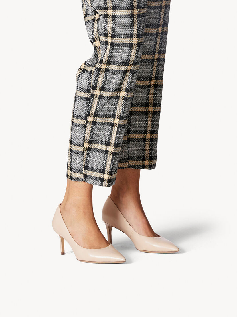 Leren Pumps - beige, NUDE, hi-res