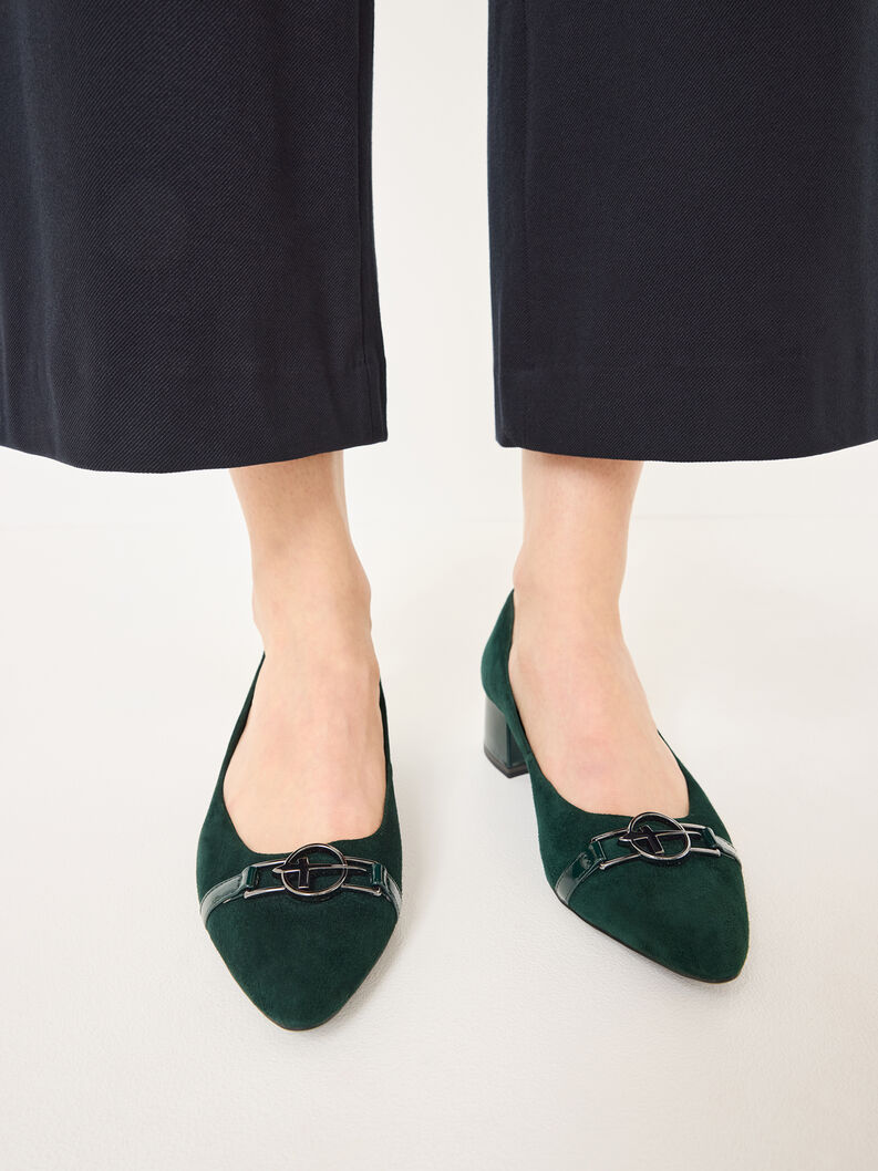 Leather Pumps - green, GREEN, hi-res