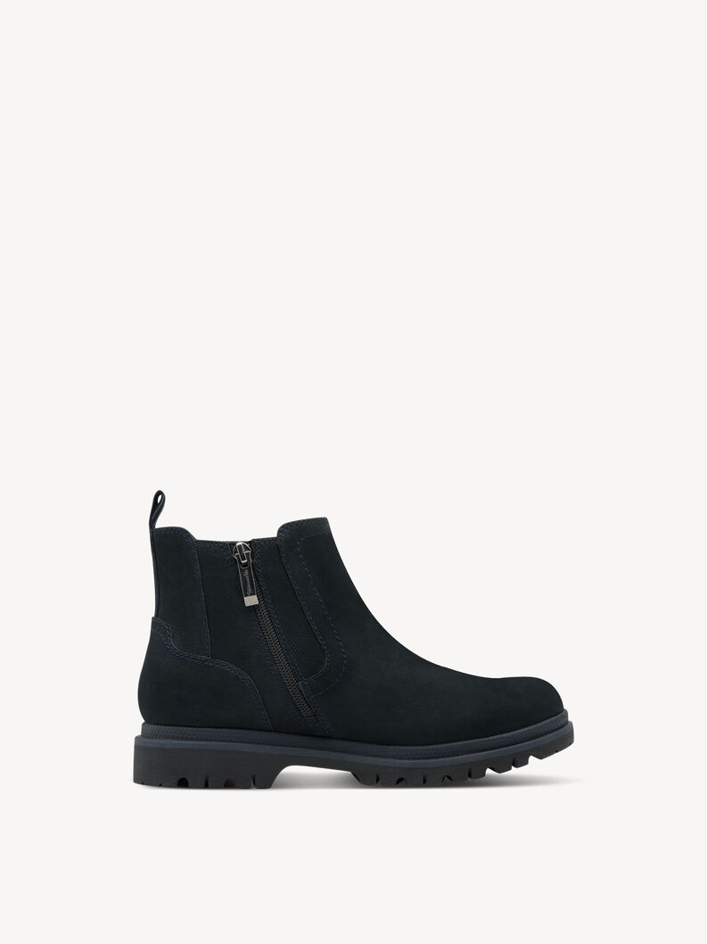 Leder Chelsea Boot - blau, NAVY, hi-res