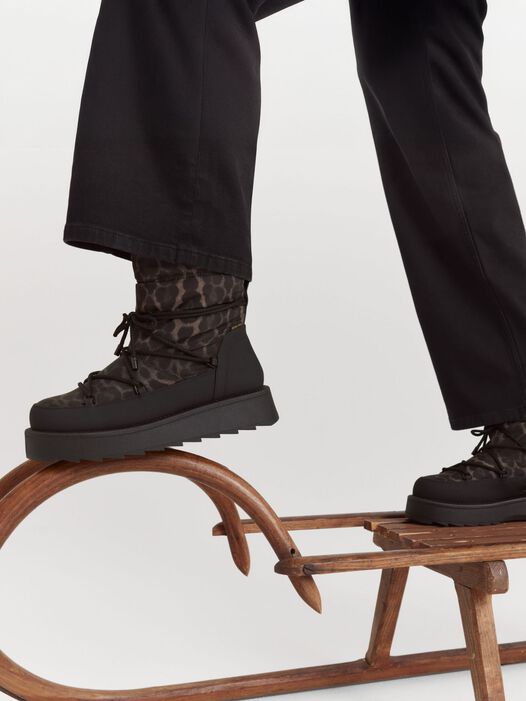 Enkellaarsje, BLACK/LEOPARD, hi-res