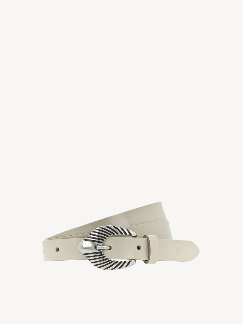 Leren Riem - grijs, Mittelgrau, hi-res