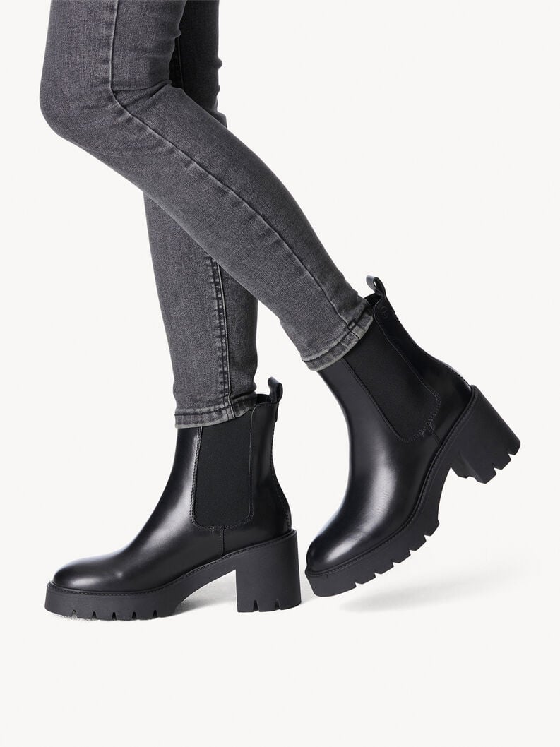 Leather Chelsea boot - black 1-25469-41-003: Buy Tamaris Chelsea boots ...