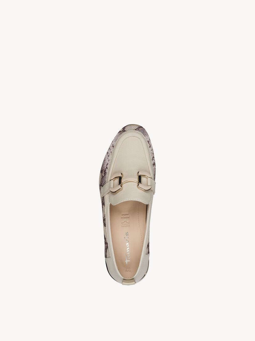 Leren Sneaker - beige, BEIGE SNAKE, hi-res