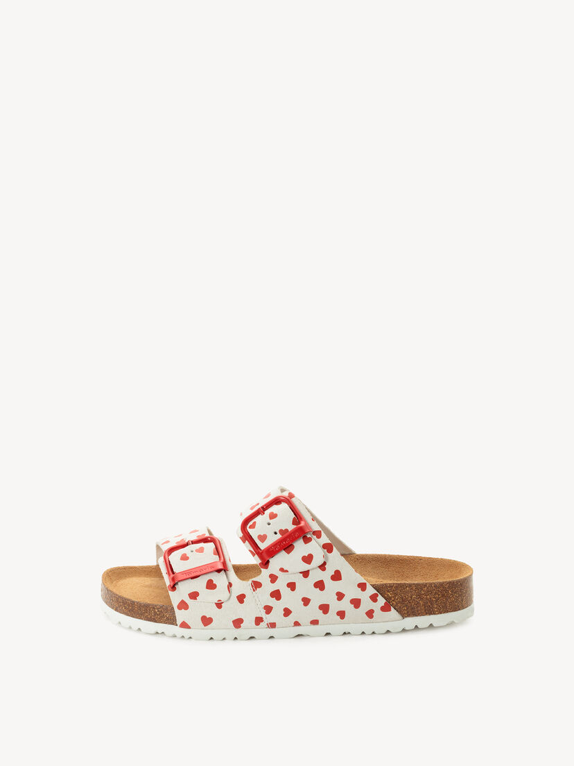 Slipper, WHITE/RED, hi-res