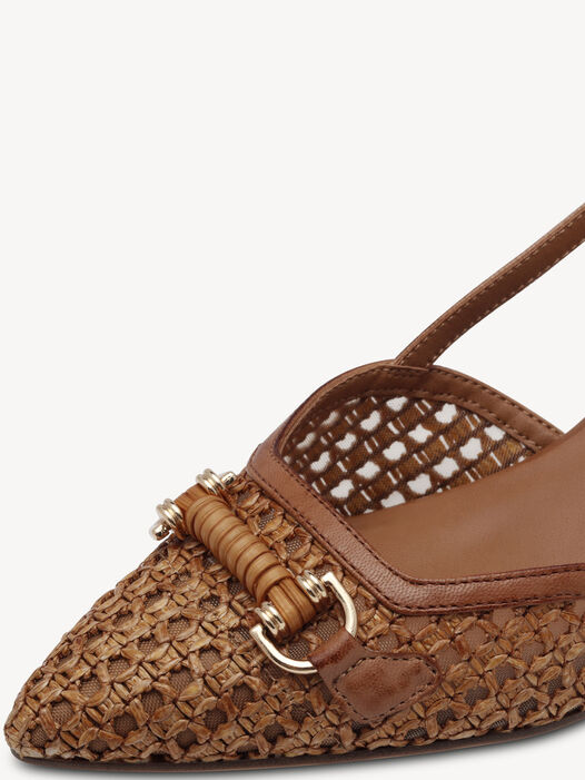 Slingpumps, cognac, hi-res