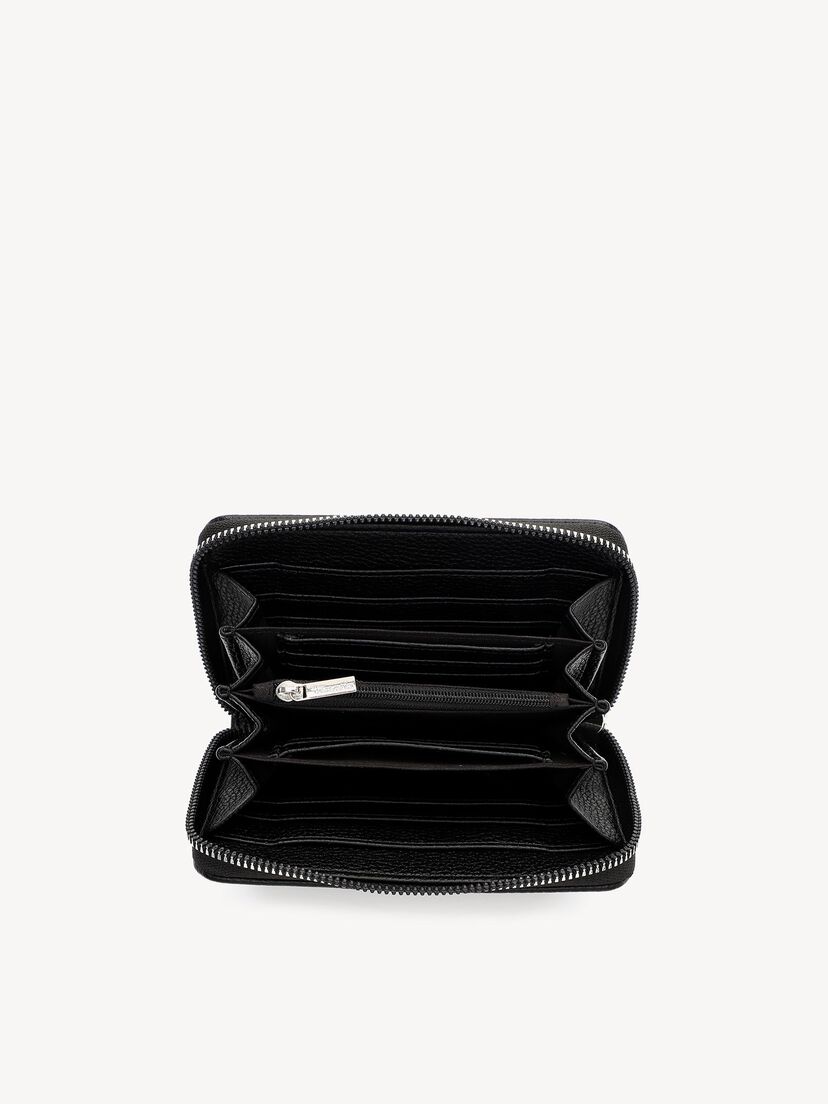 Portemonnee - zwart, black, hi-res