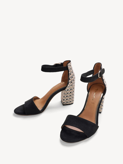 Heeled sandal, BLACK COMB, hi-res