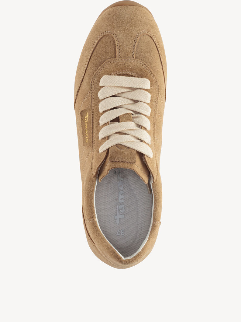 Basket en cuir - beige, SAND, hi-res