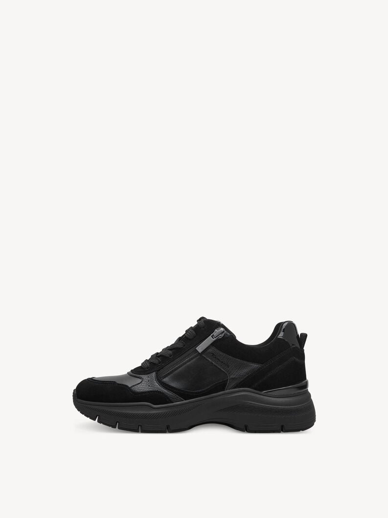 Sneaker - sort, BLACK UNI, hi-res