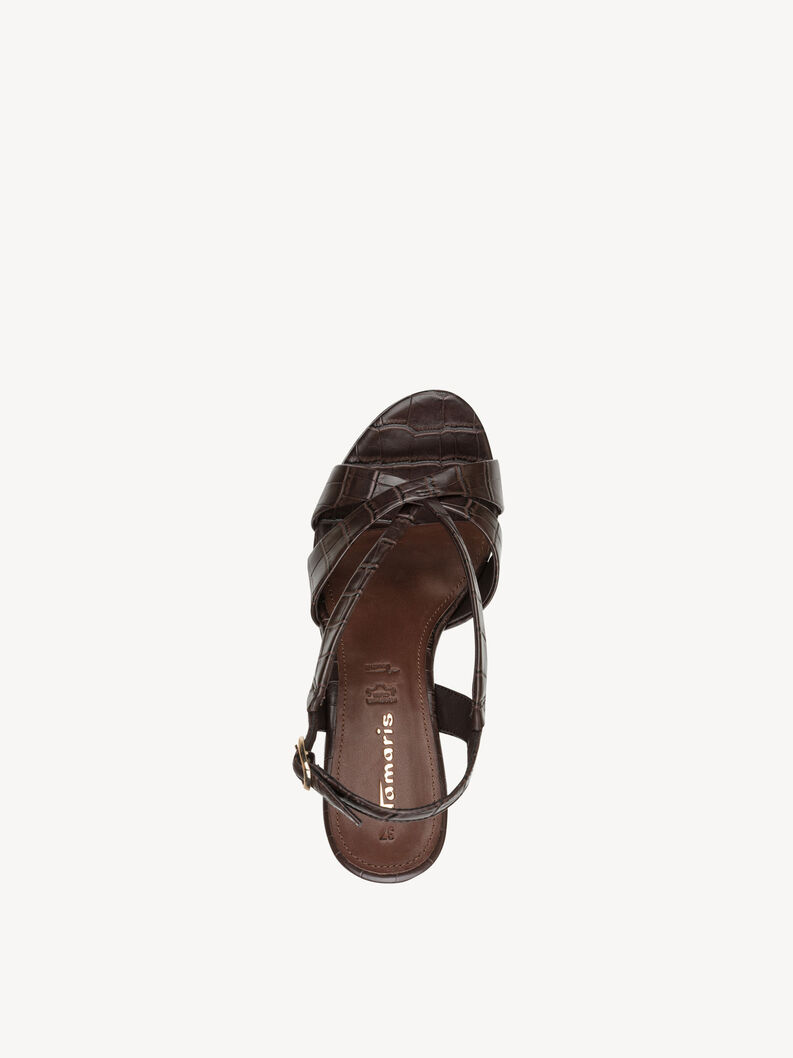 Heeled sandal, MOCCA CROCO, hi-res