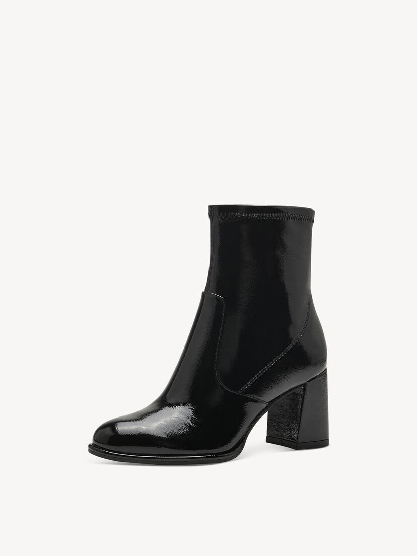 Enkellaarsje - zwart, BLACK PATENT, hi-res