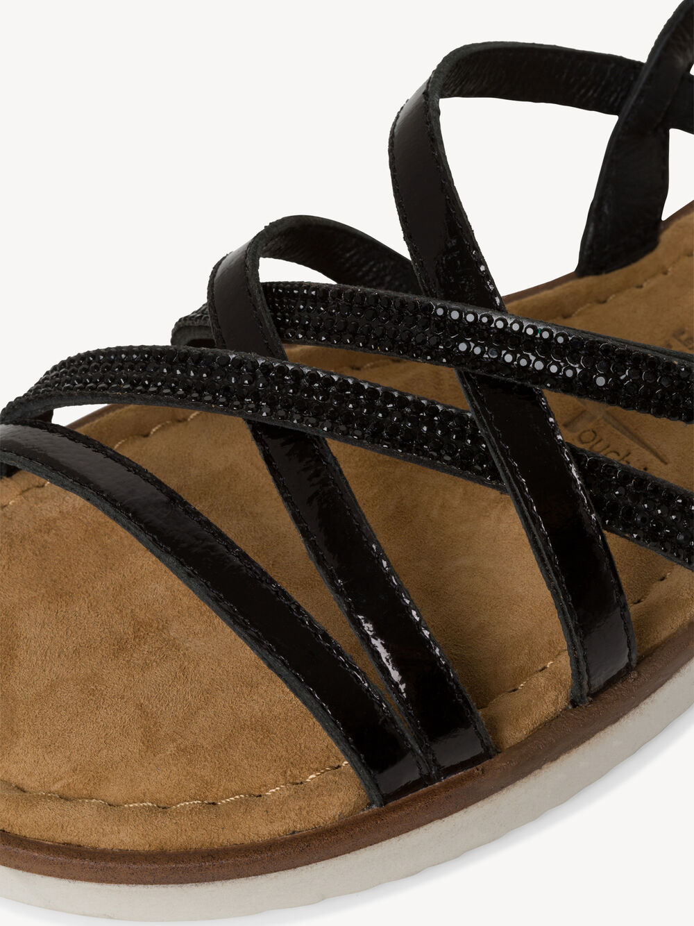 tamaris ledersandalen schwarz