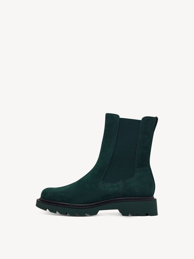 Leder Chelsea Boot - grün, GREEN, hi-res