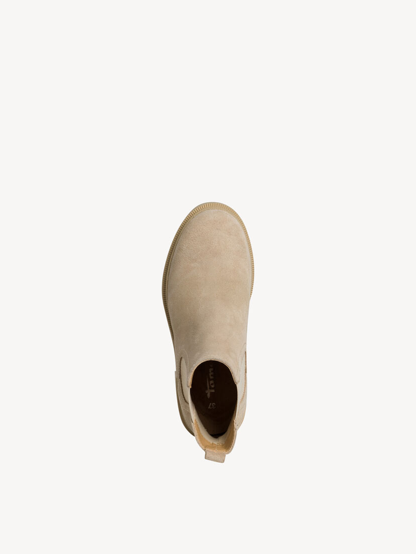 Leren Chelseaboot - beige, CREAM, hi-res