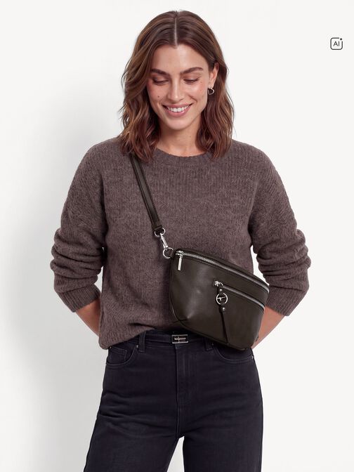 belt bag, brown, hi-res