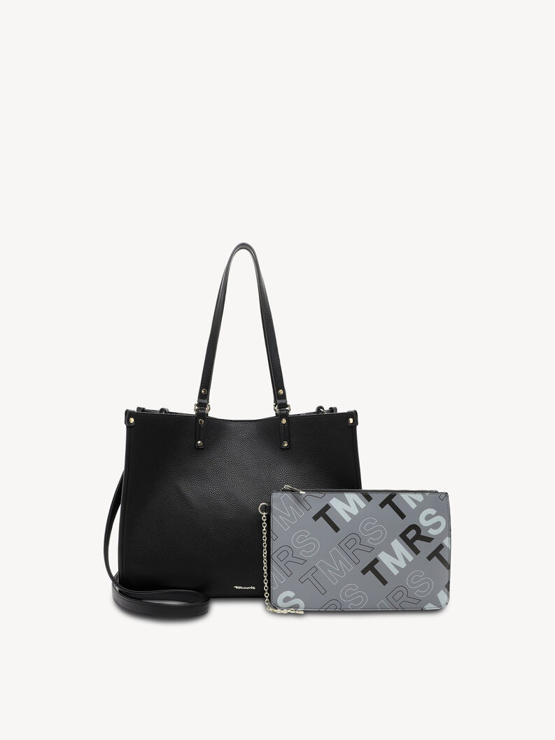 Sac noir avec poche zipp&eacute;e int&eacute;rieure et accessoire TMRS