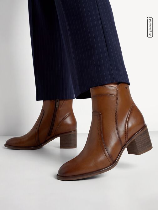 Bottine, COGNAC LEATHER, hi-res