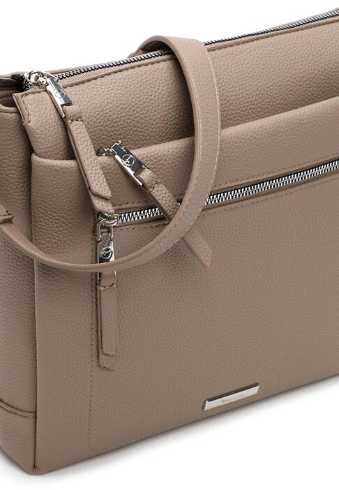 Schoudertas, taupe, hi-res