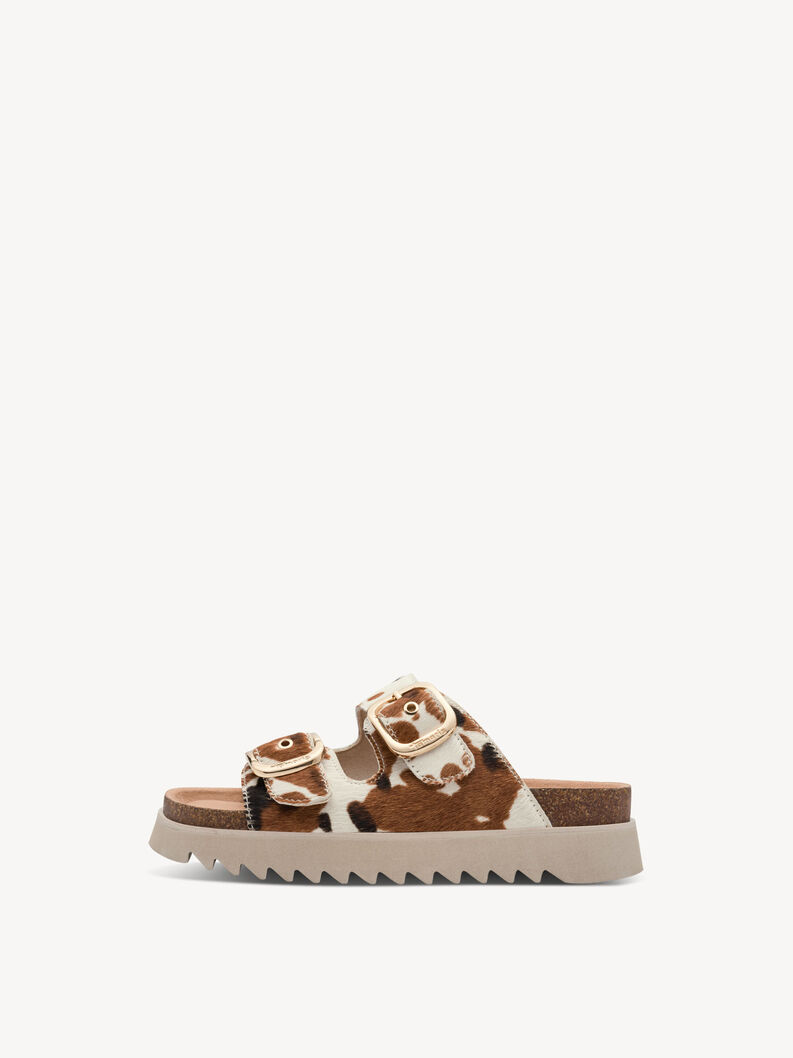 Sandale en cuir - blanc, COW, hi-res