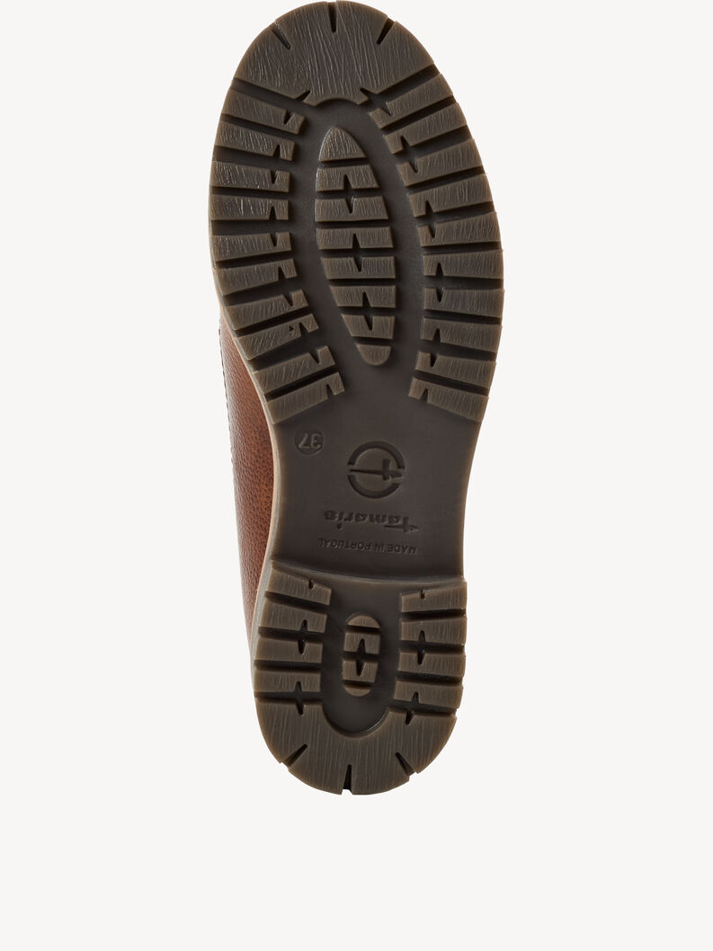Lederstiefelette - braun Warmfutter, COGNAC LEATHER, hi-res