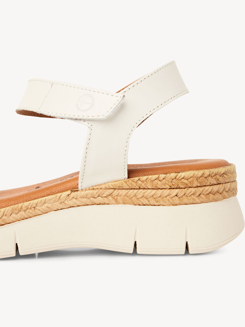 Ledersandalette - wei&szlig;, WHITE LEATHER, hi-res