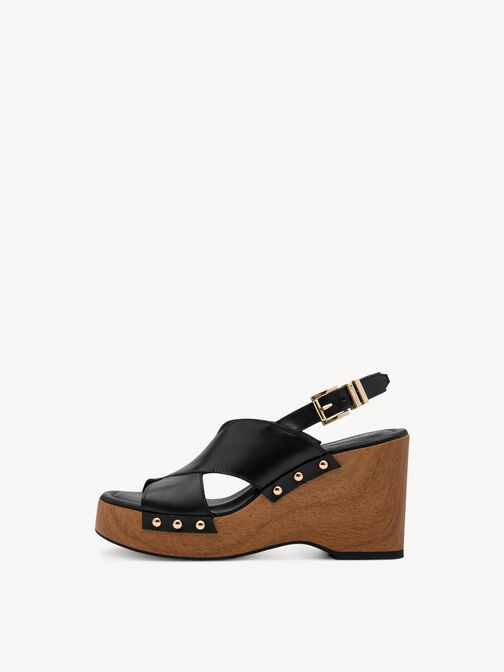 Heeled sandal, BLACK, hi-res