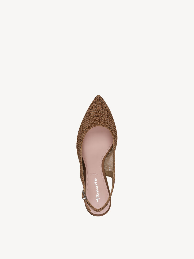 Slingpumps - bruin, BROWN, hi-res