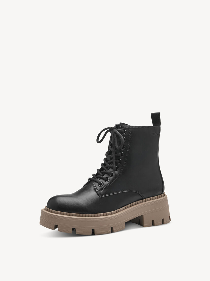 Enkellaarsje - zwart, BLACK, hi-res