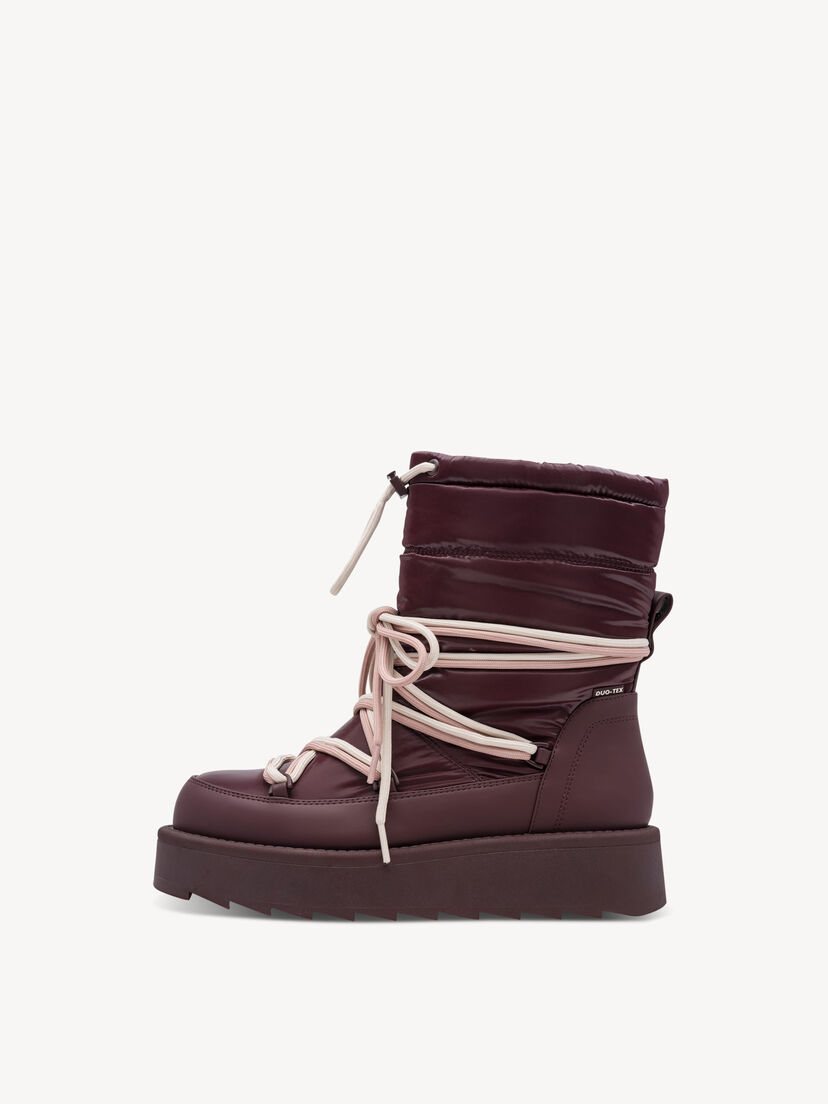 Enkellaarsje - rood warme voering, MERLOT, hi-res