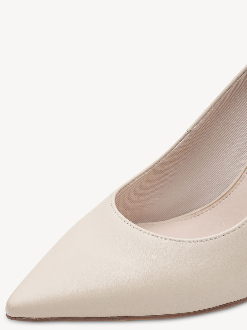 Lederpumps - beige, IVORY LEATHER, hi-res