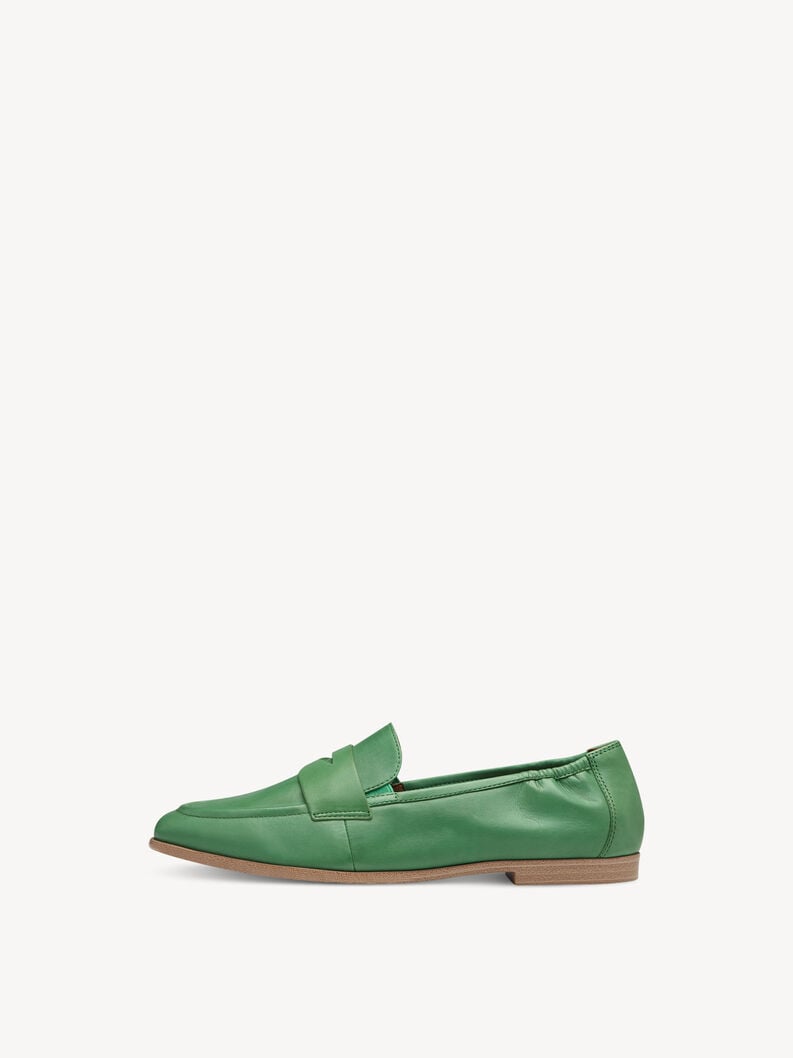Leather Slipper - green, GREEN, hi-res