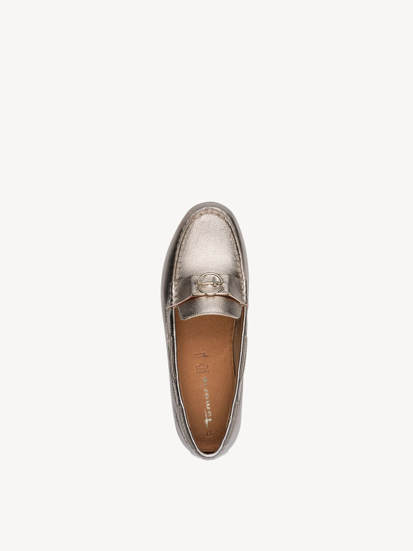 Leren Mocassin - metallic, LIGHT GOLD, hi-res