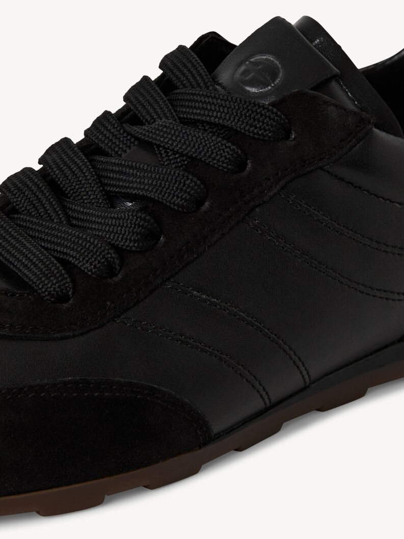 Ledersneaker - schwarz, BLACK COMB, hi-res