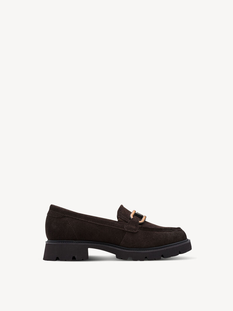 Lederslipper - braun, MOCCA SUEDE, hi-res