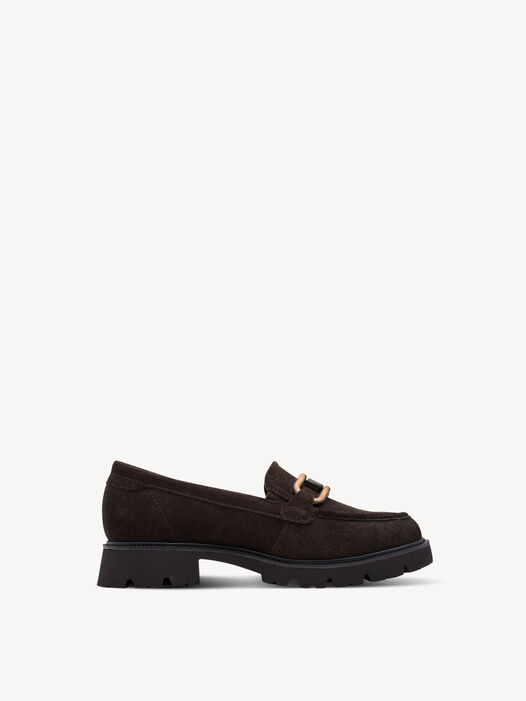 Leren Instappers, MOCCA SUEDE, hi-res