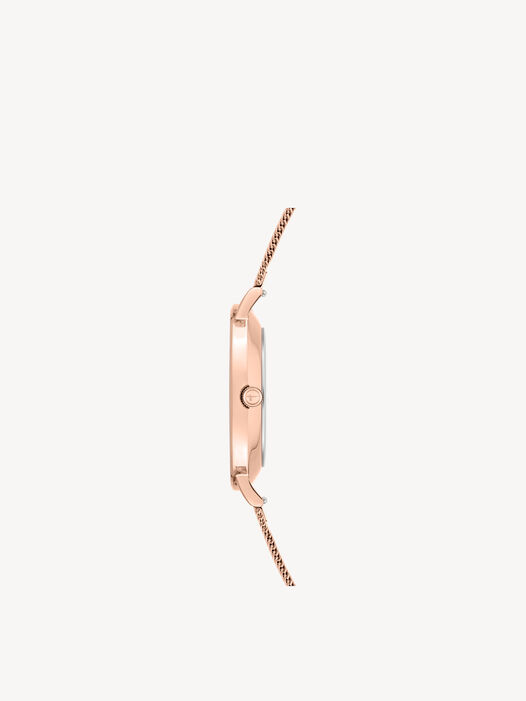 Horloge, rosegold mesh, hi-res