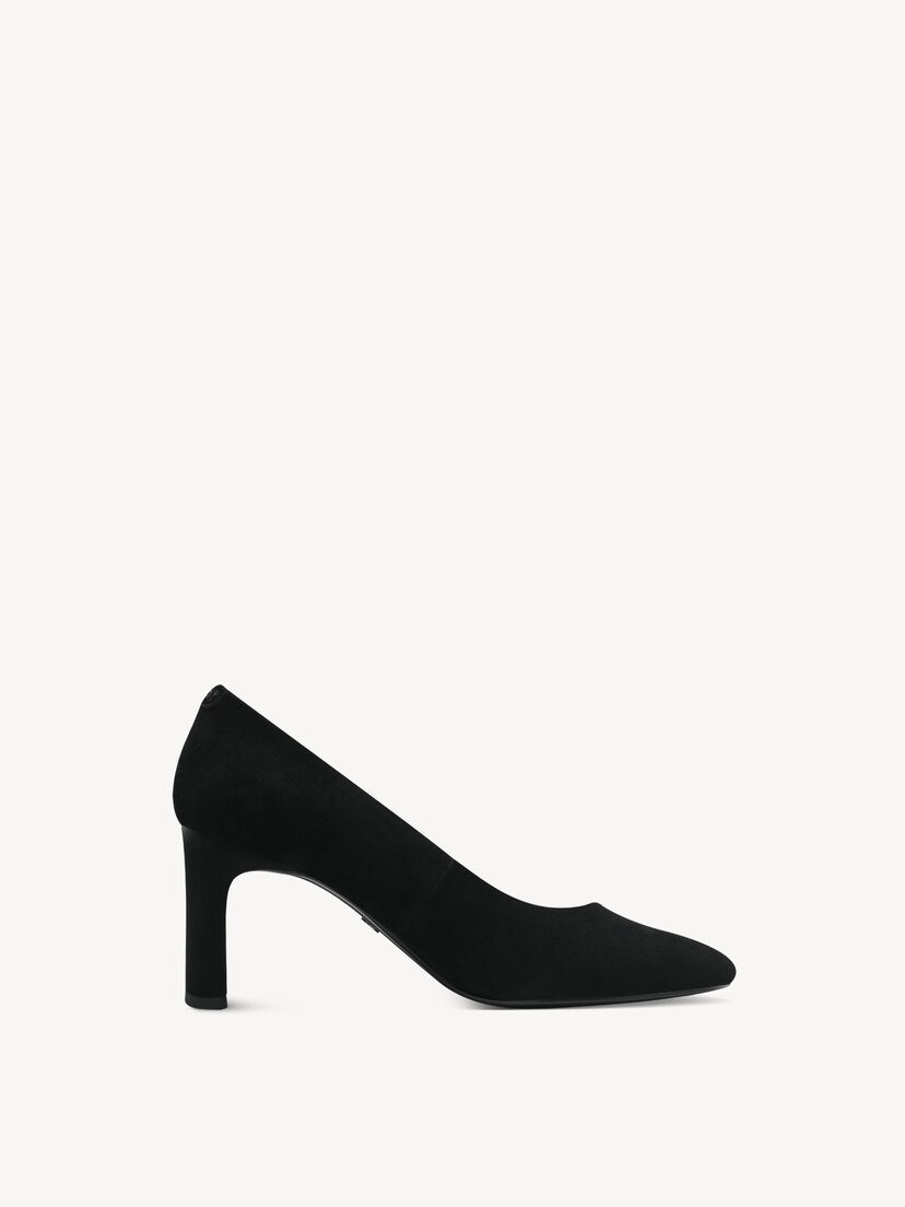 Leren Pumps - zwart, BLACK, hi-res