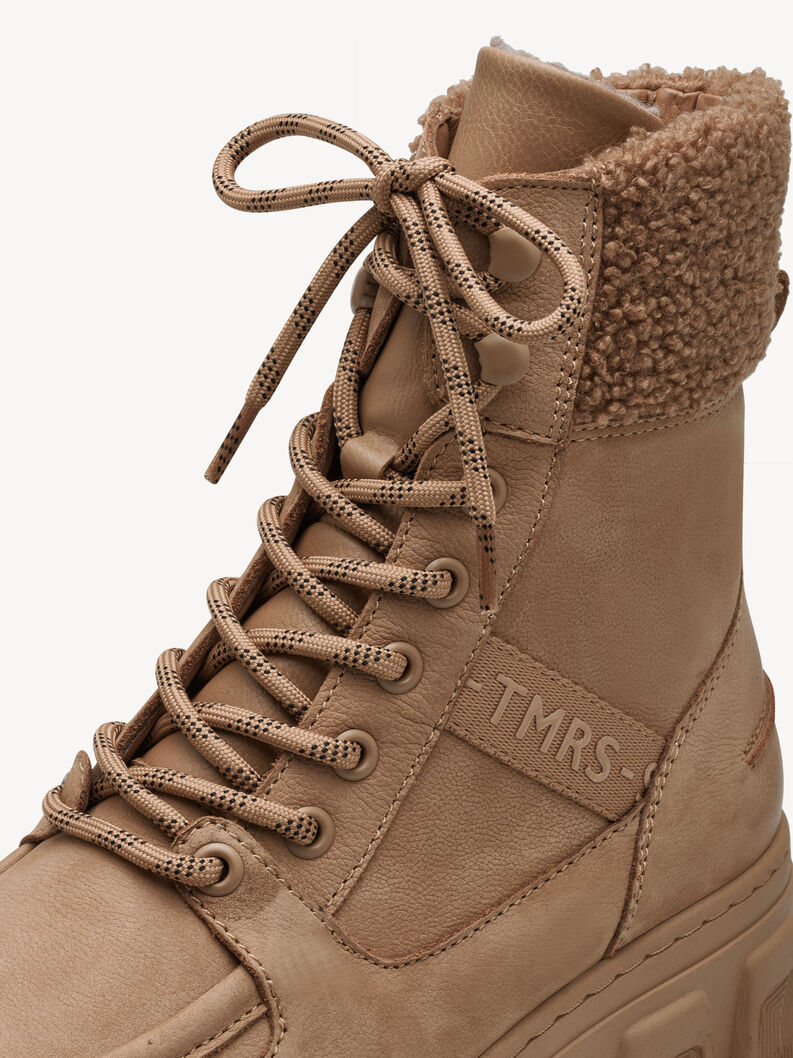 Bottine en cuir - marron doublure chaude, CAMEL, hi-res