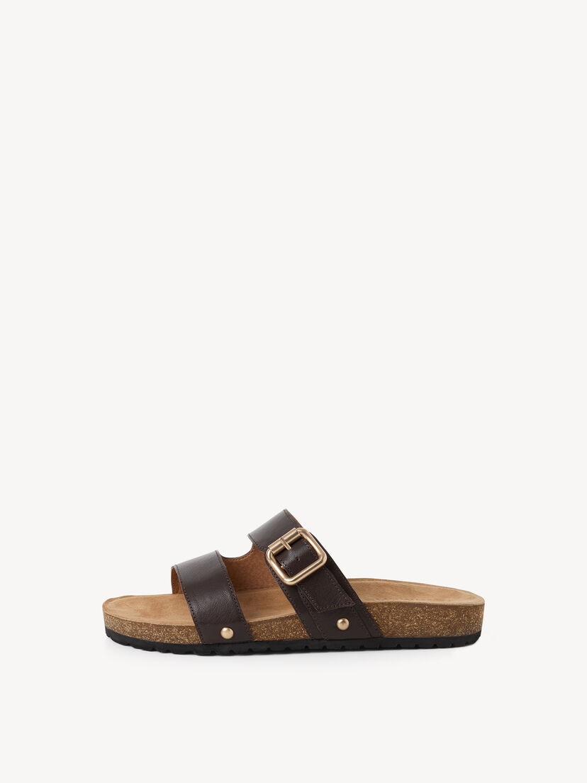 Leren Slipper - bruin, 304, hi-res