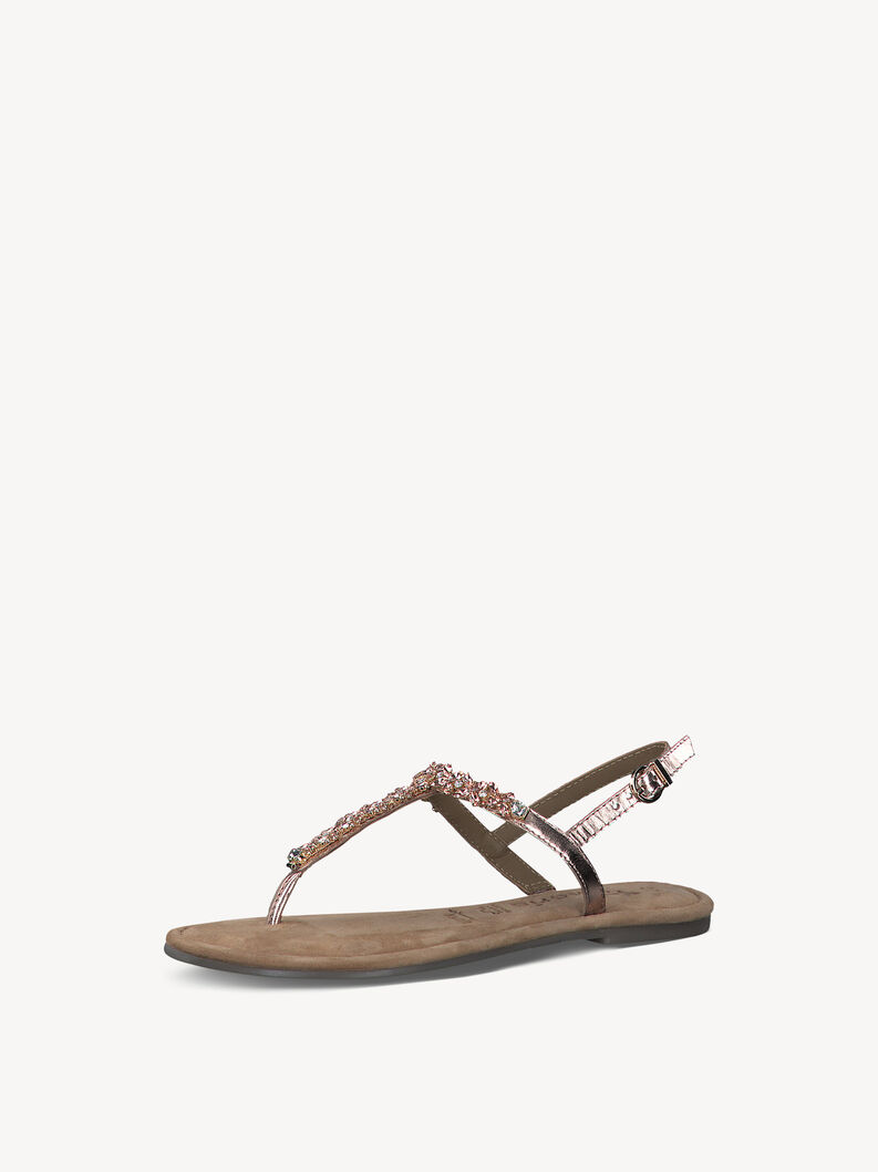 Leather Sandal - rosegold, rosé gold, hi-res