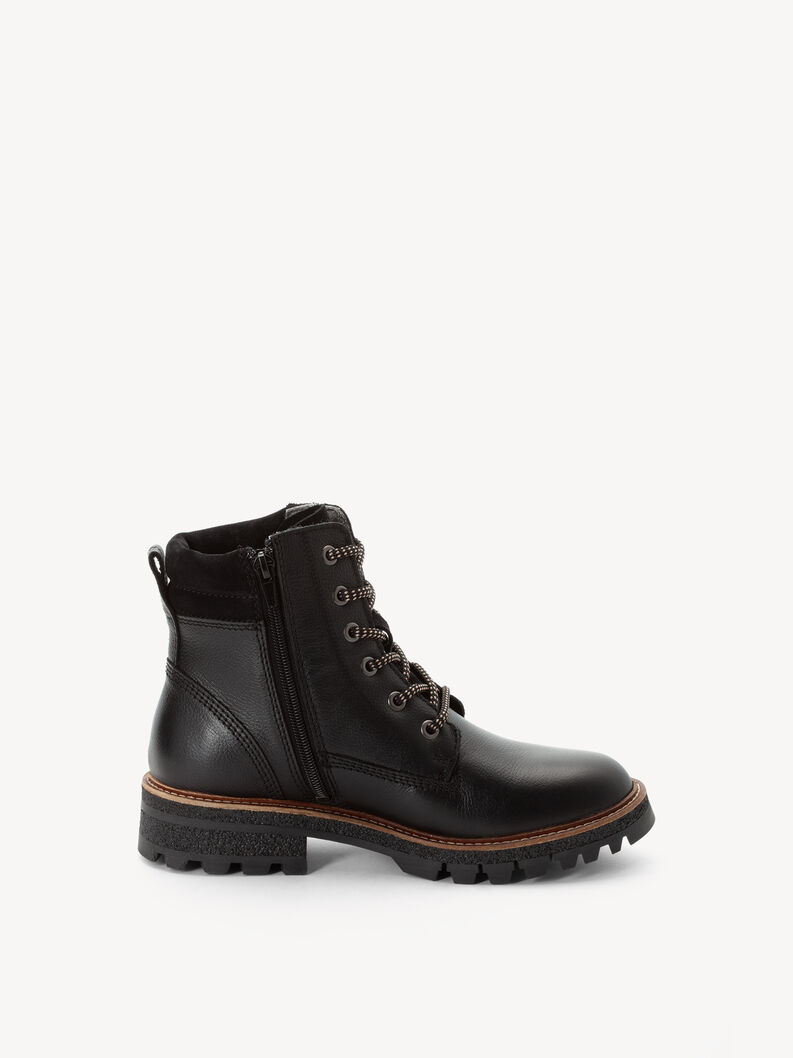 Stiefelette, BLACK LEATHER, hi-res