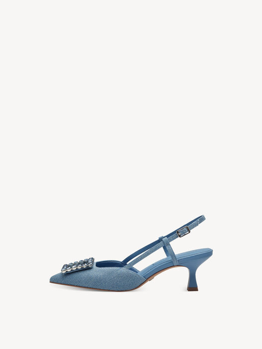 Slingpumps, DENIM, hi-res