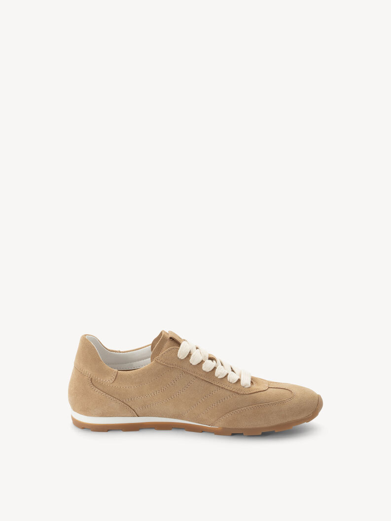 Basket en cuir - beige, SAND, hi-res