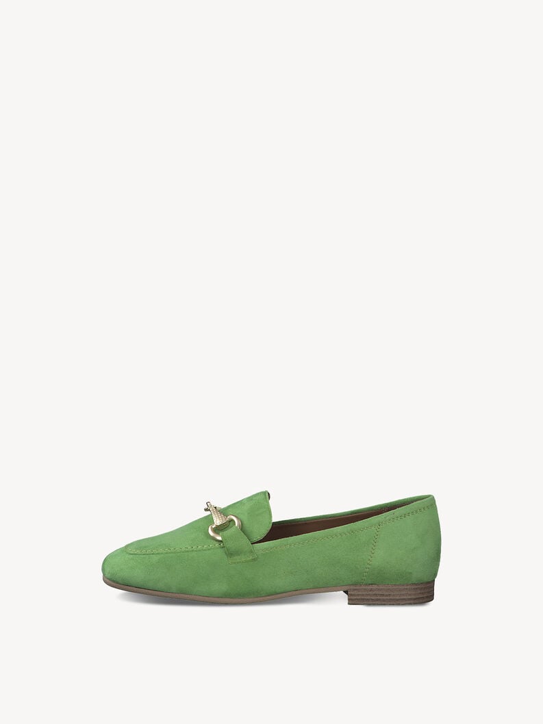 Leather Slipper - green, APPLE, hi-res