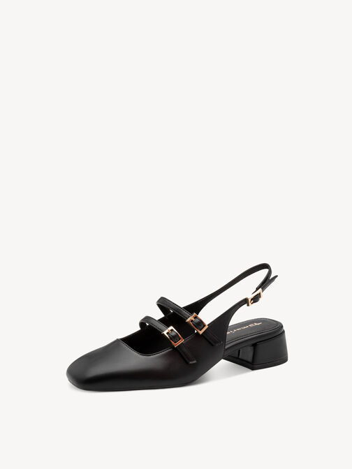 escarpin, BLACK UNI, hi-res